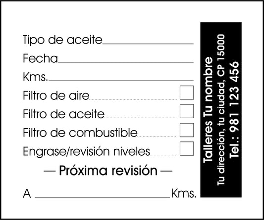 Autosintético Chapa - Tamaño 6x5cm - Horizontal - Modelo 1