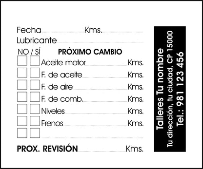 Autosintético Chapa - Tamaño 6x5cm - Horizontal - Modelo 3